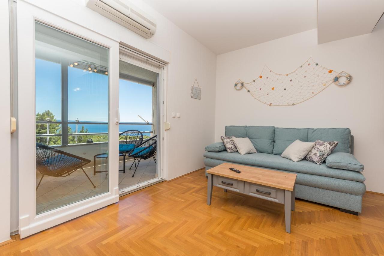 Deluxe 3 Bedroom Apartment With Sea View Baska Voda Bagian luar foto